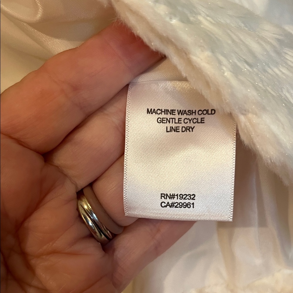 Alfred Dunner White Formal Elegant  Teddy Jacket USED size 14 - Picture 11 of 11